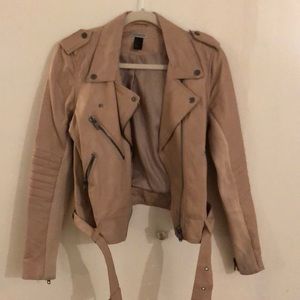 H&M Mauve pleather jacket